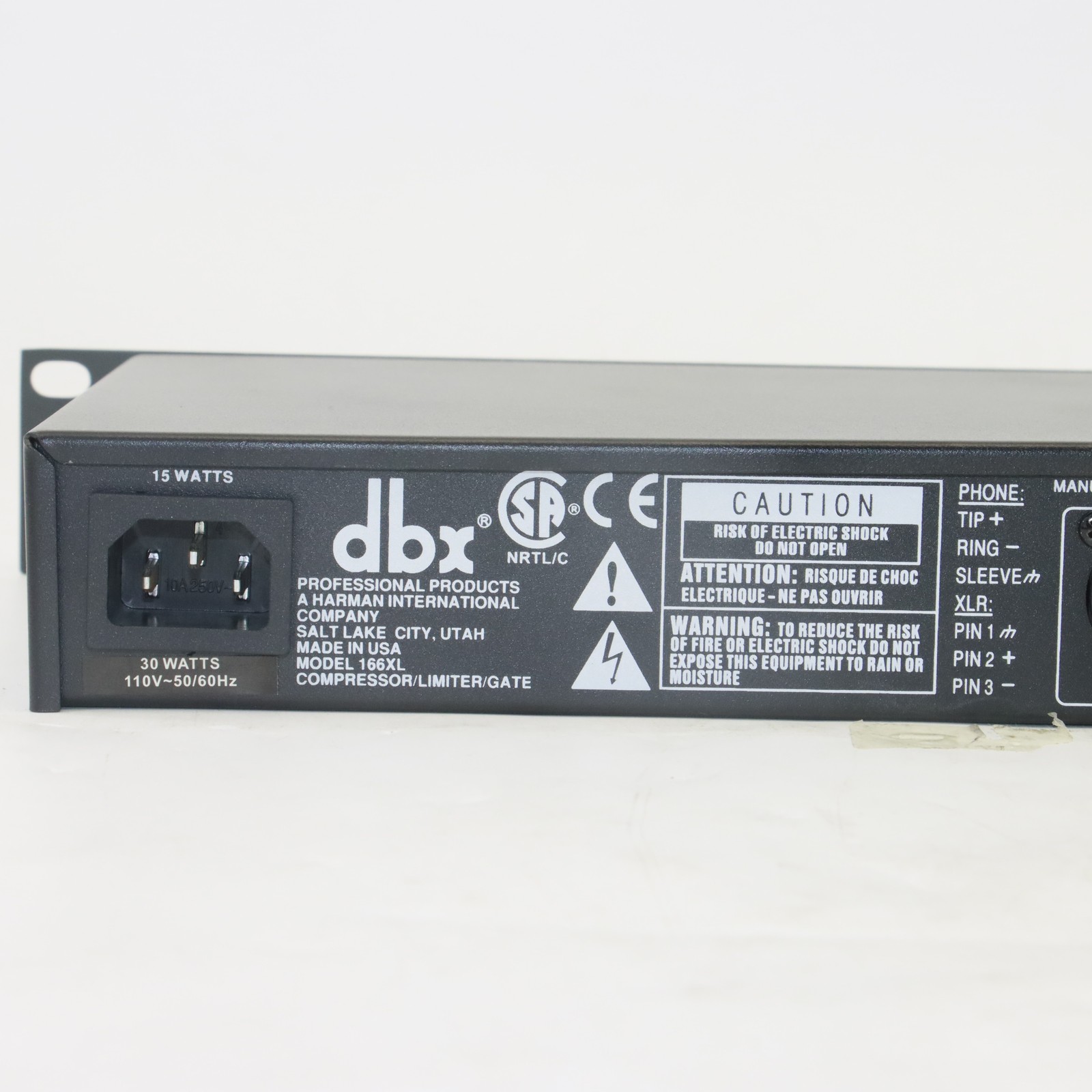 DBX 166XL Compressor Limiter/Gate Effects DSP Processor NEW Free Shipping