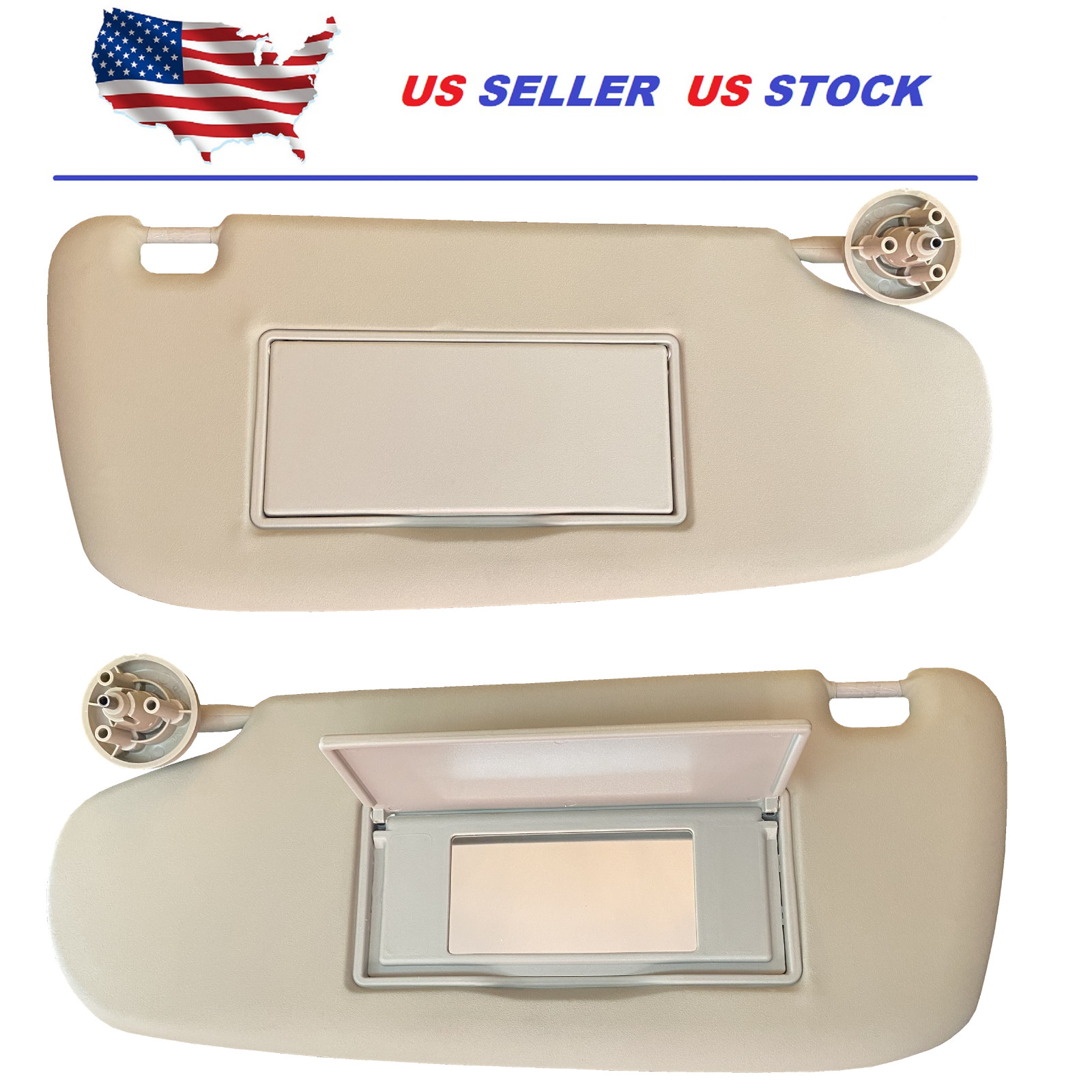 Sun Visor For Dodge Ram 1500 2002-2009 2500 3500 2003-2009 Left + Right Set Pair
