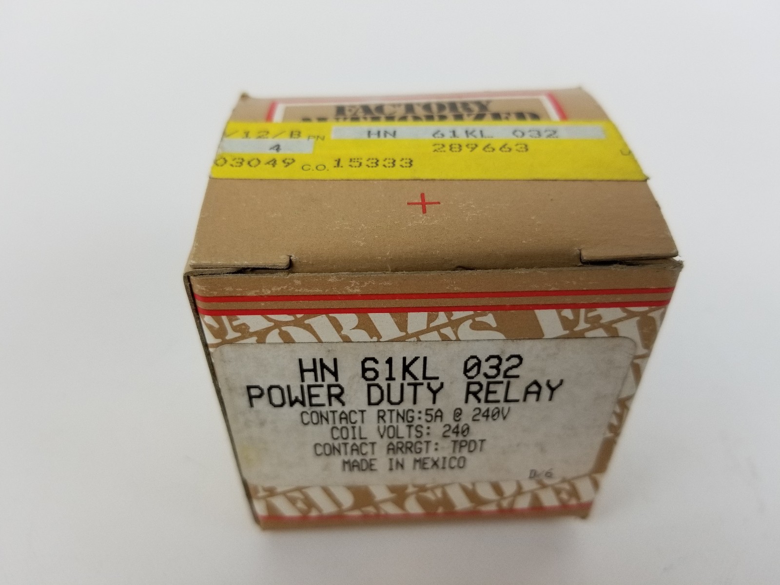 Carrier Products Power Duty Relay  Time Delay HN 61KL 032 HN61KL032