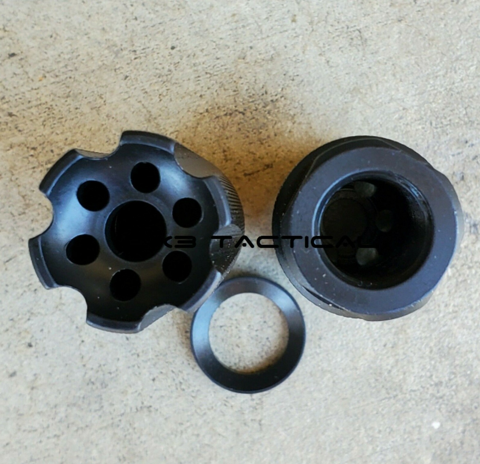 Ruger 10/22 Muzzle Brake .22LR 1/2-28 Linear Compensator Knurled Muzzle Brake