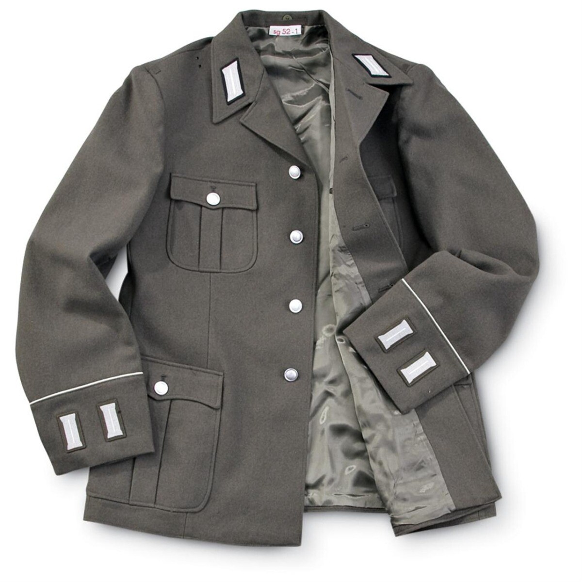 Authentic East German Army Uniform Jacket Army Surplus 100% Wool Outer Material