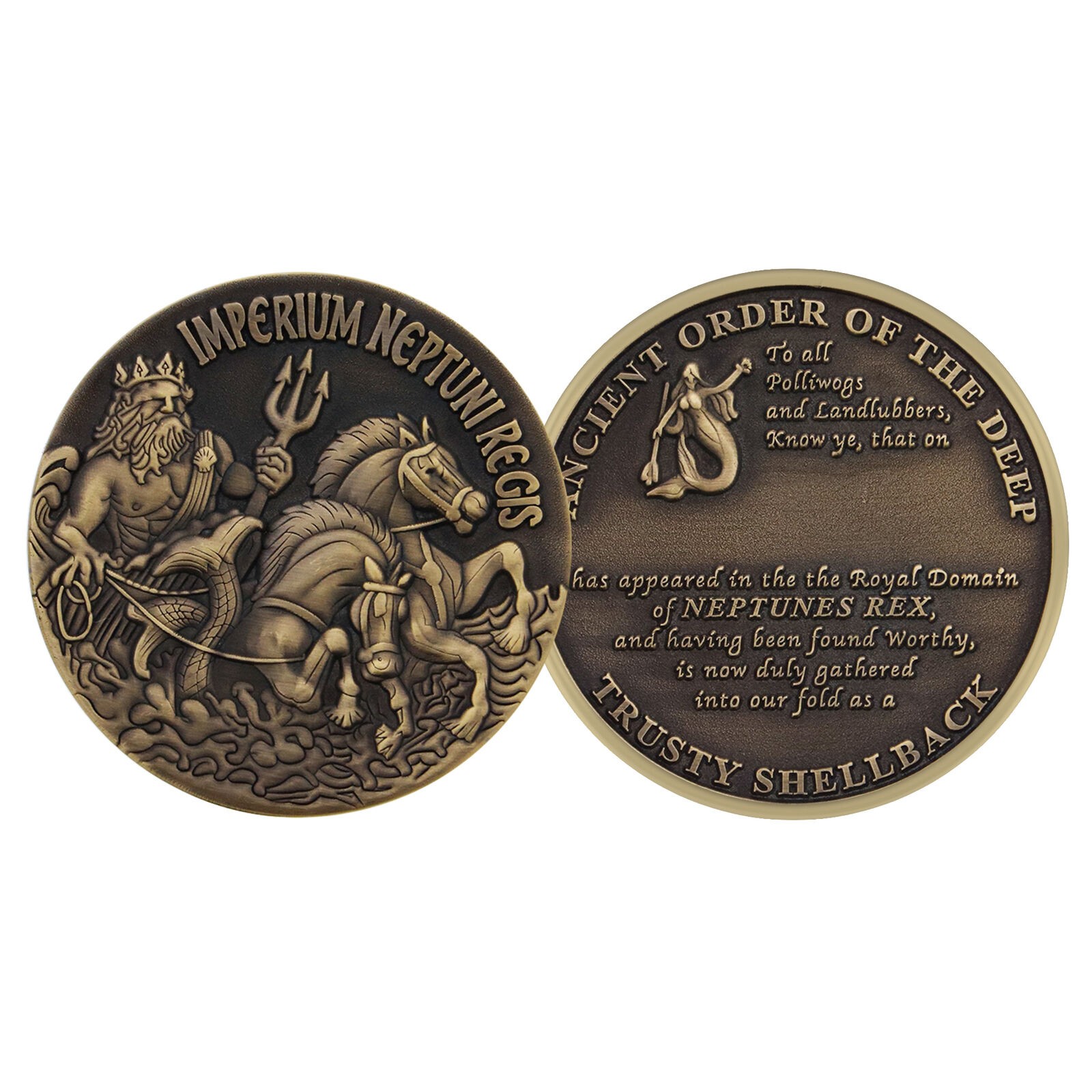 US Coast Guard (USCG) Trusty Shellback Challenge Coin CC-2161