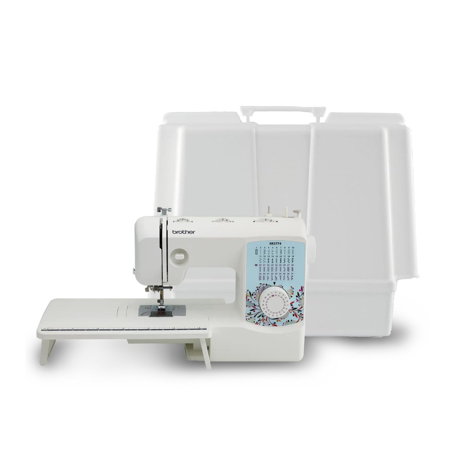 Brother XR3774 Wide Table Sewing Quilting Machine Hard Case Bundle