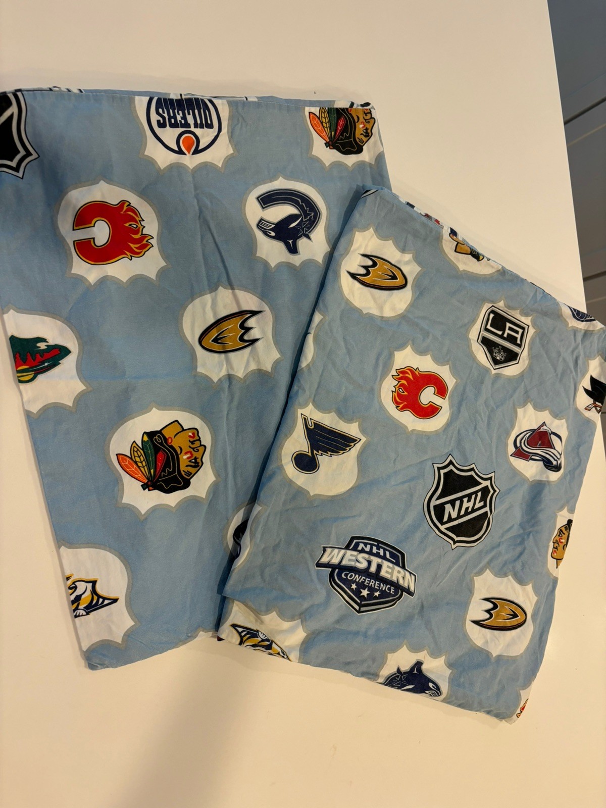PB Teen NHL Pillowcases Set of 2 Standard | Retired Teams & Vintage Logos 2014