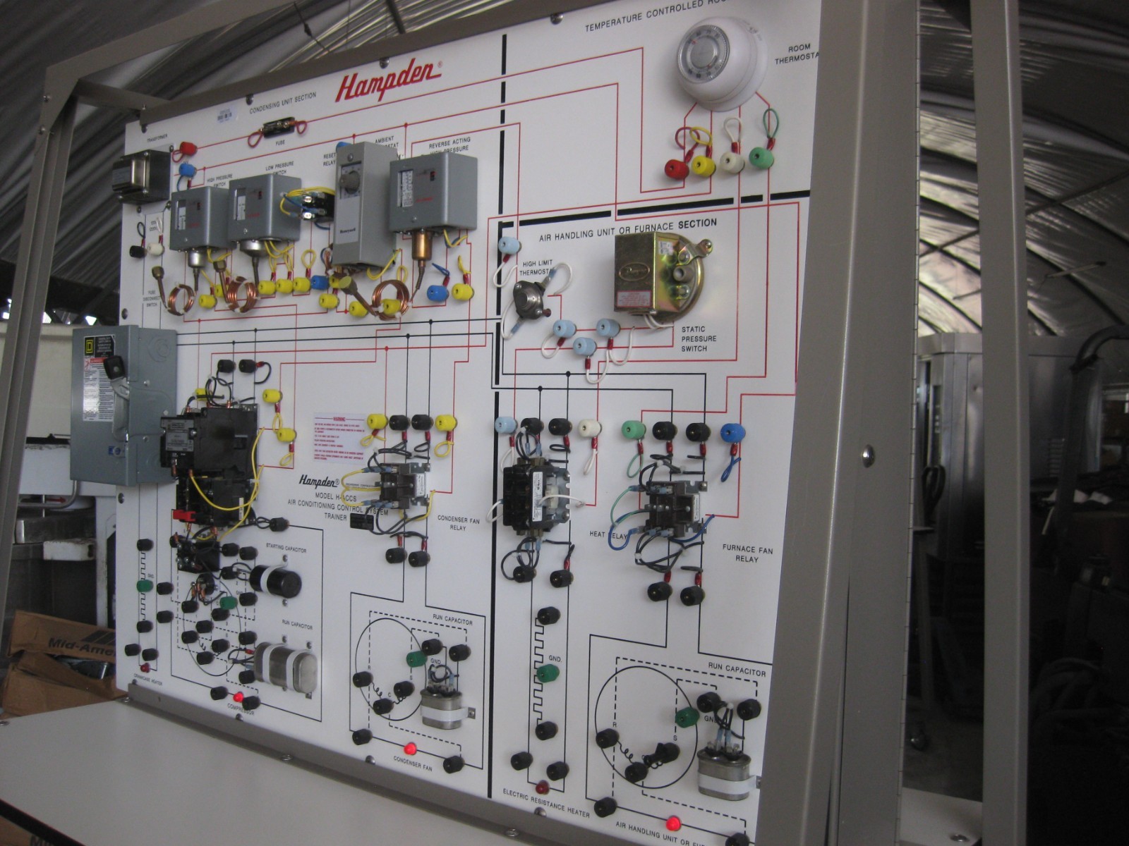 Hampden Model H-ACCS-1A Air Conditioning Control System Trainer