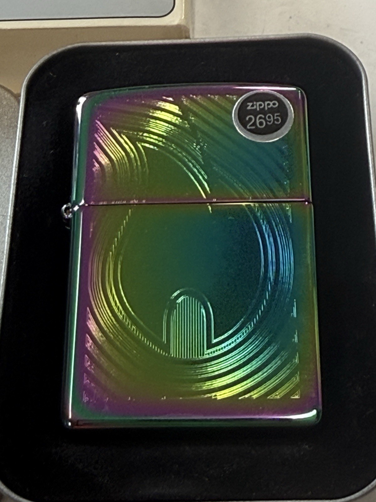 ZIPPO 2004 LARGE FLAME SPECTRUM RARE LIGHTER SEALED IN BOX G510