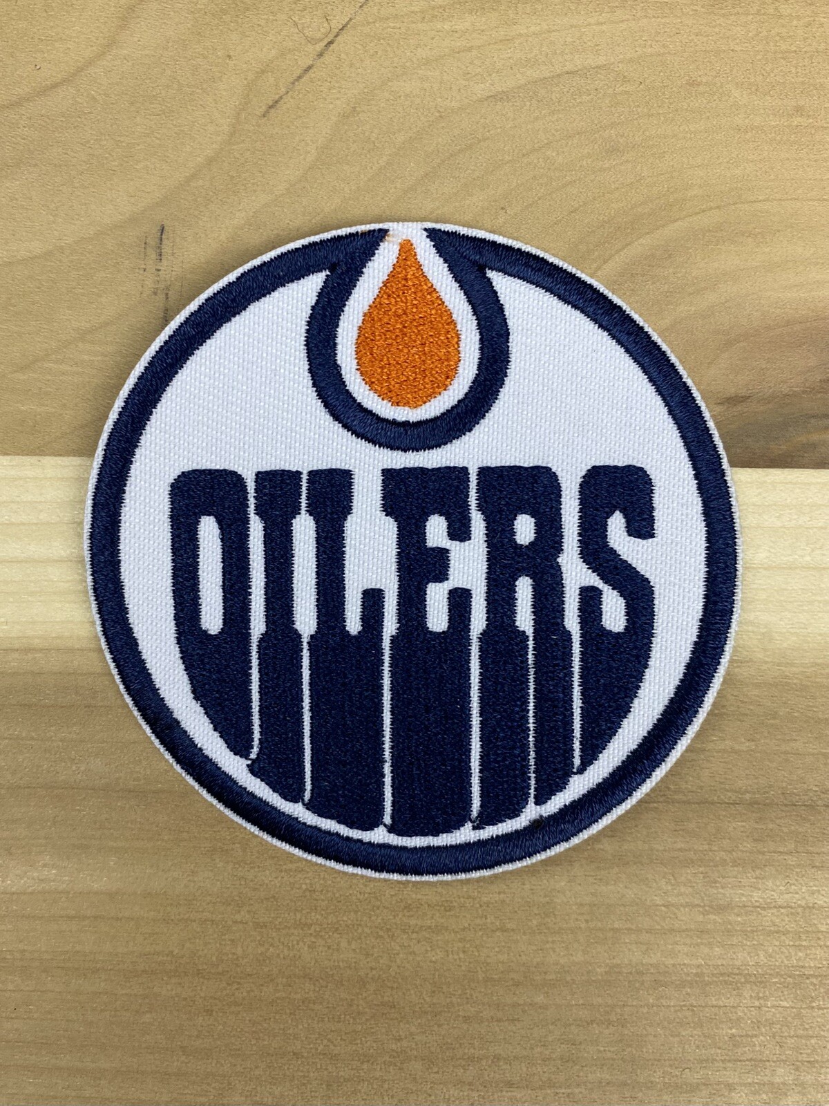 Edmonton Oilers Logo, 3” Iron On Patch