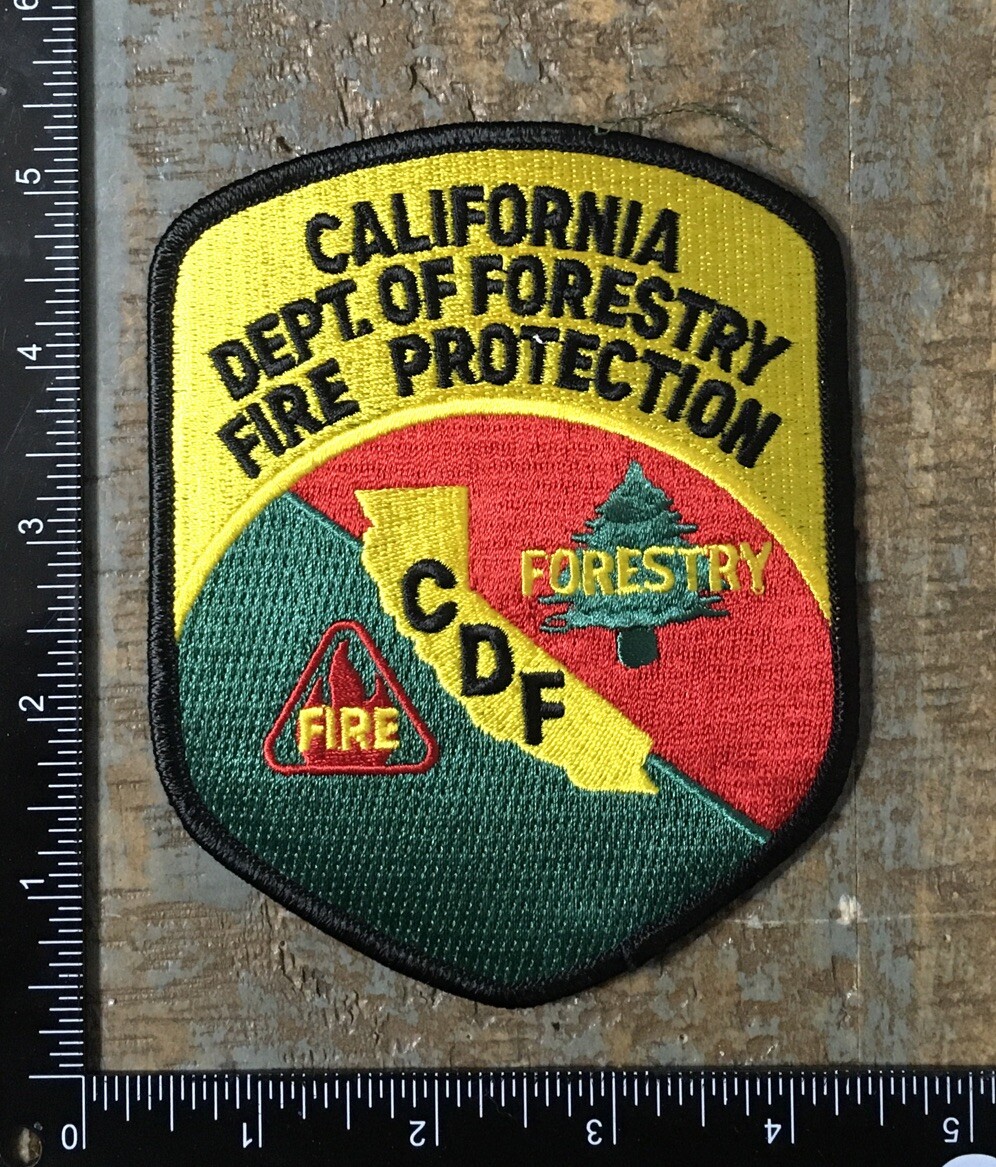 Vintage CALIFORNIA DEPARTMENT OF FORESTRY FIRE PROTECTION Iron-On Patch CDF