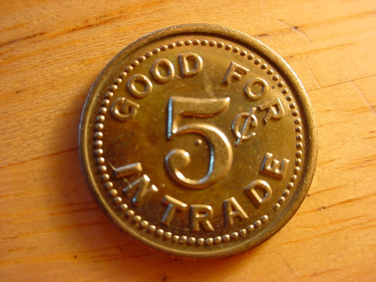 Stuart NE Levi Bros 5C 20mm Trade Token