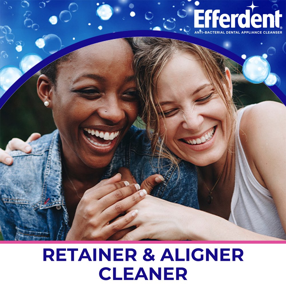 Efferdent Retainer & Denture Cleaner Tablets, Minty Fresh & Clean, 126 Count