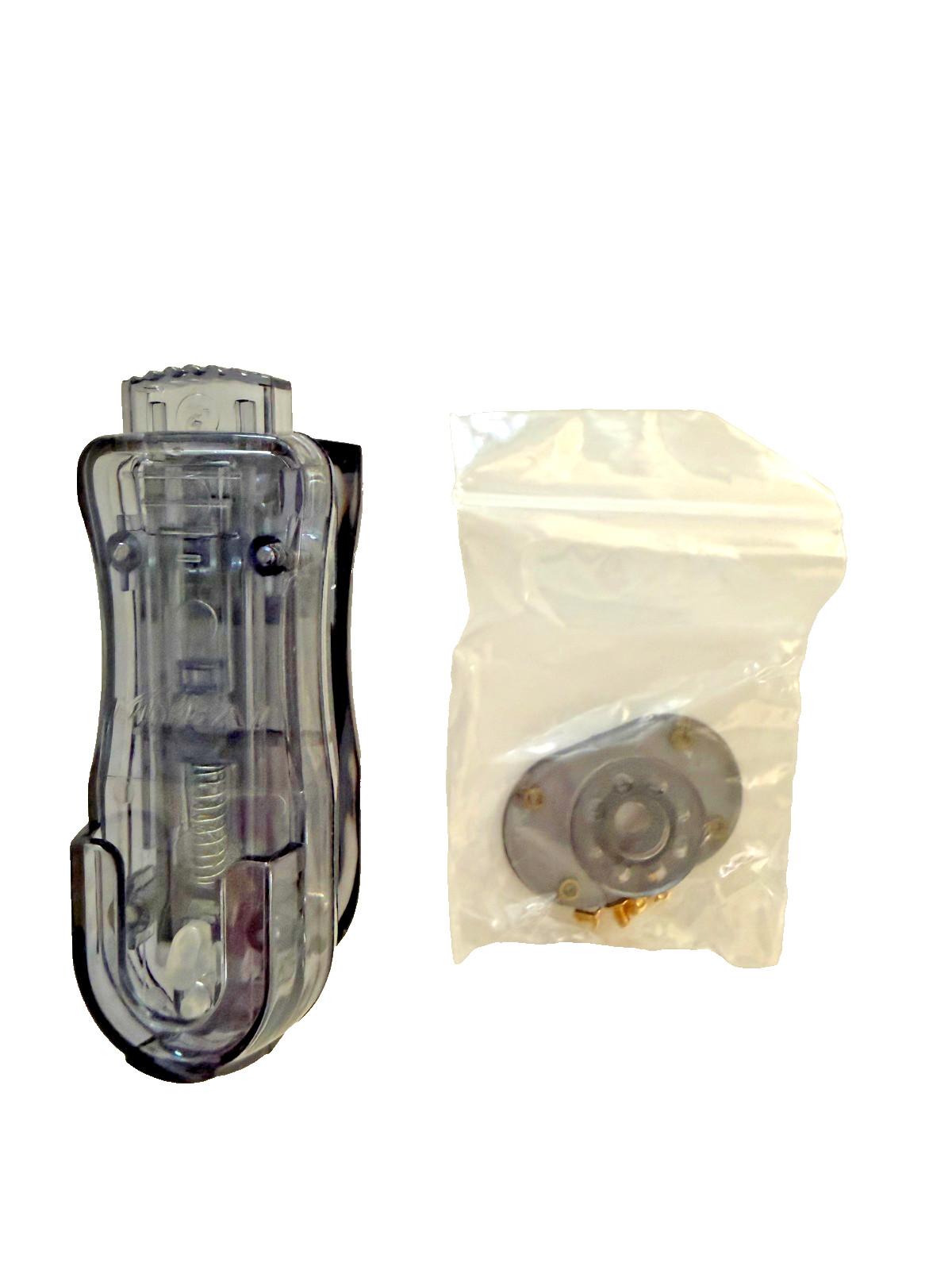 Universal Transparent Black Cellphone GPS Swivel Belt Clip with Knob Screws NEW