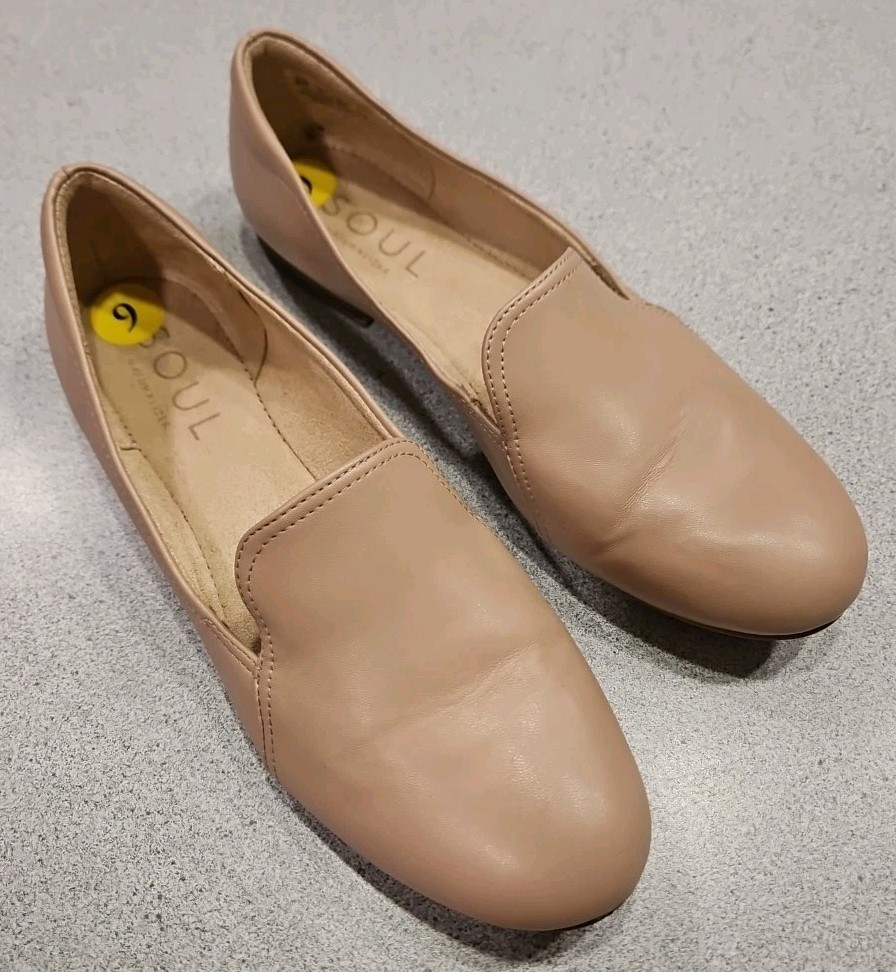 Naturalizer SOUL ASHLEY Comfort Slip On Loafers Nude / Blush Women’s SIZE 9 M