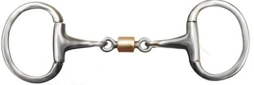 Showman Eggbutt Style Bit w/ 3" Ring Cheeks