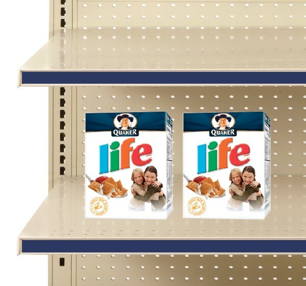 Decorative Gondola Shelving Price Channel Molding Insert Strips-48" Blue