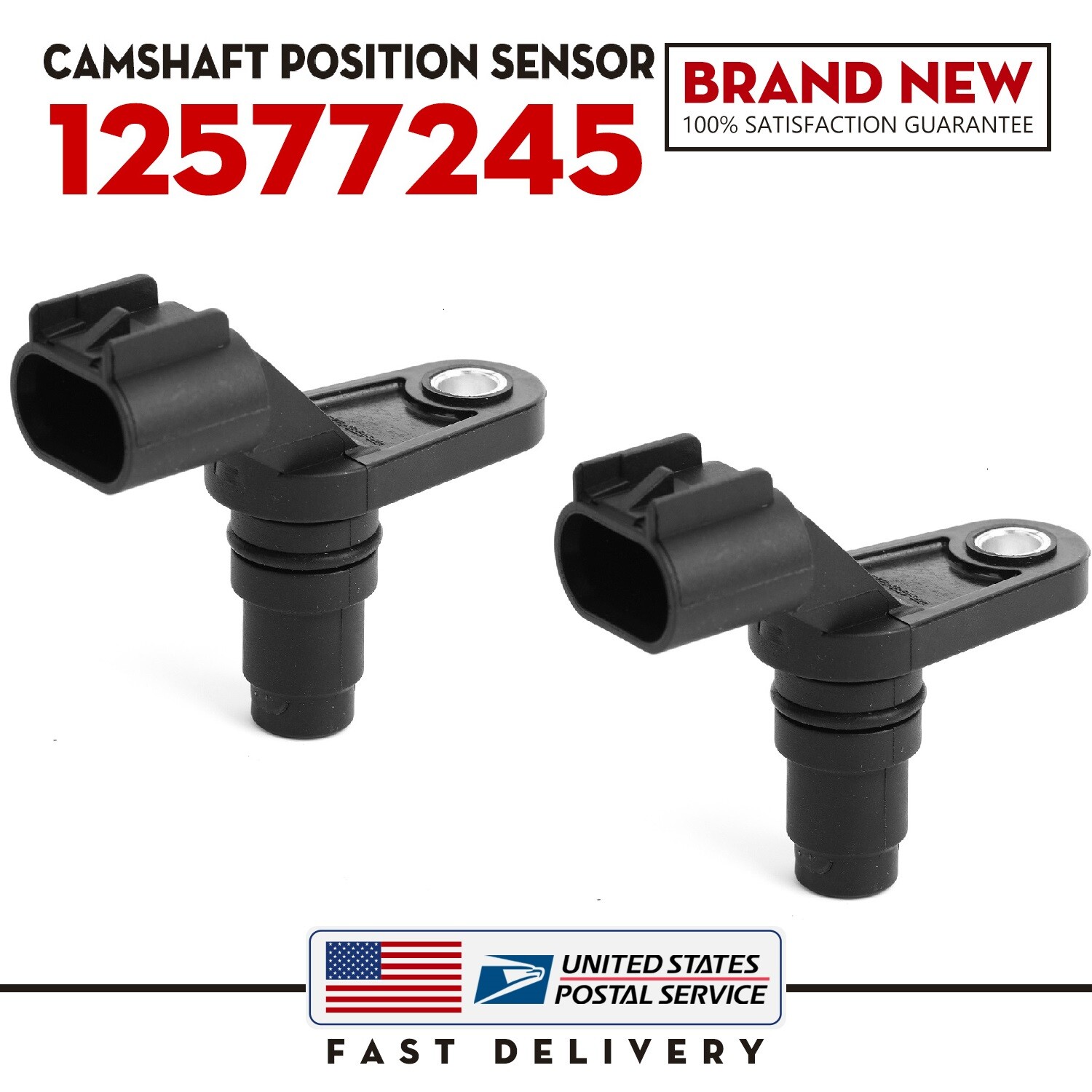 2pcs Camshaft Position Sensor 12577245 For Buick Chevrolet GMC Pontiac Saturn