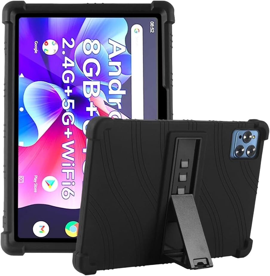 Protective Case for 10.1 inch Android Tablet Cover Silicone w/ Multi-Angle Stand