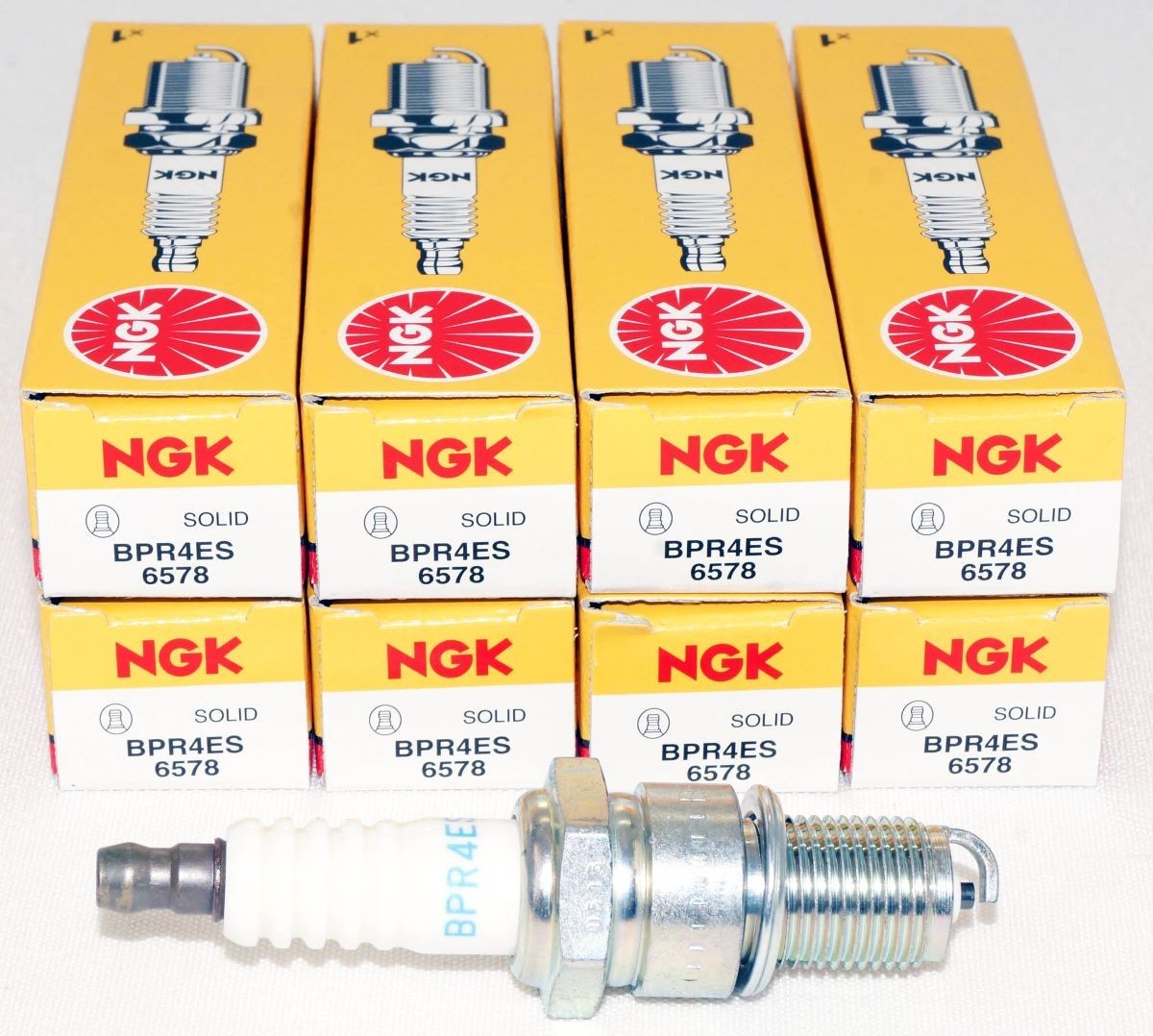 8 Pack Genuine NGK 6578 Standard Spark Plugs BPR4ES for Plymouth Mopar GM AMG