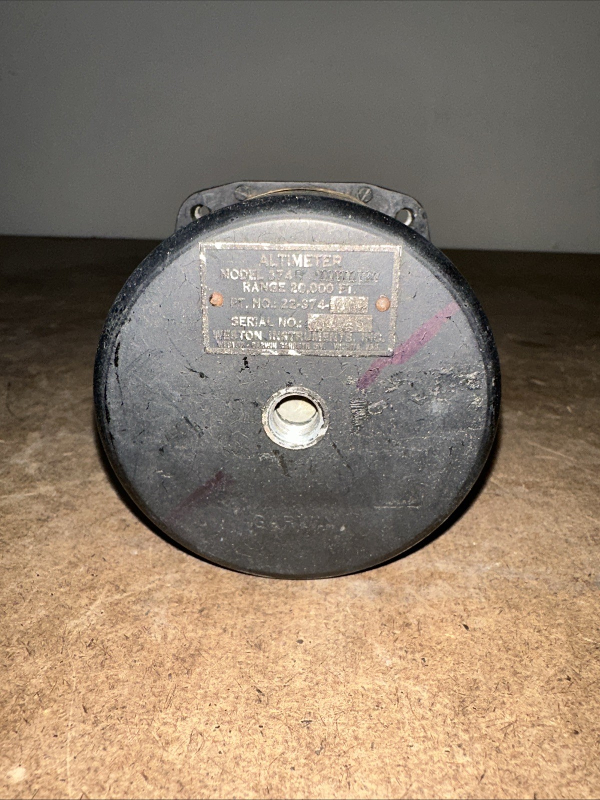 GARWIN MODEL 374B ALTIMETER P/N 22-374-B01