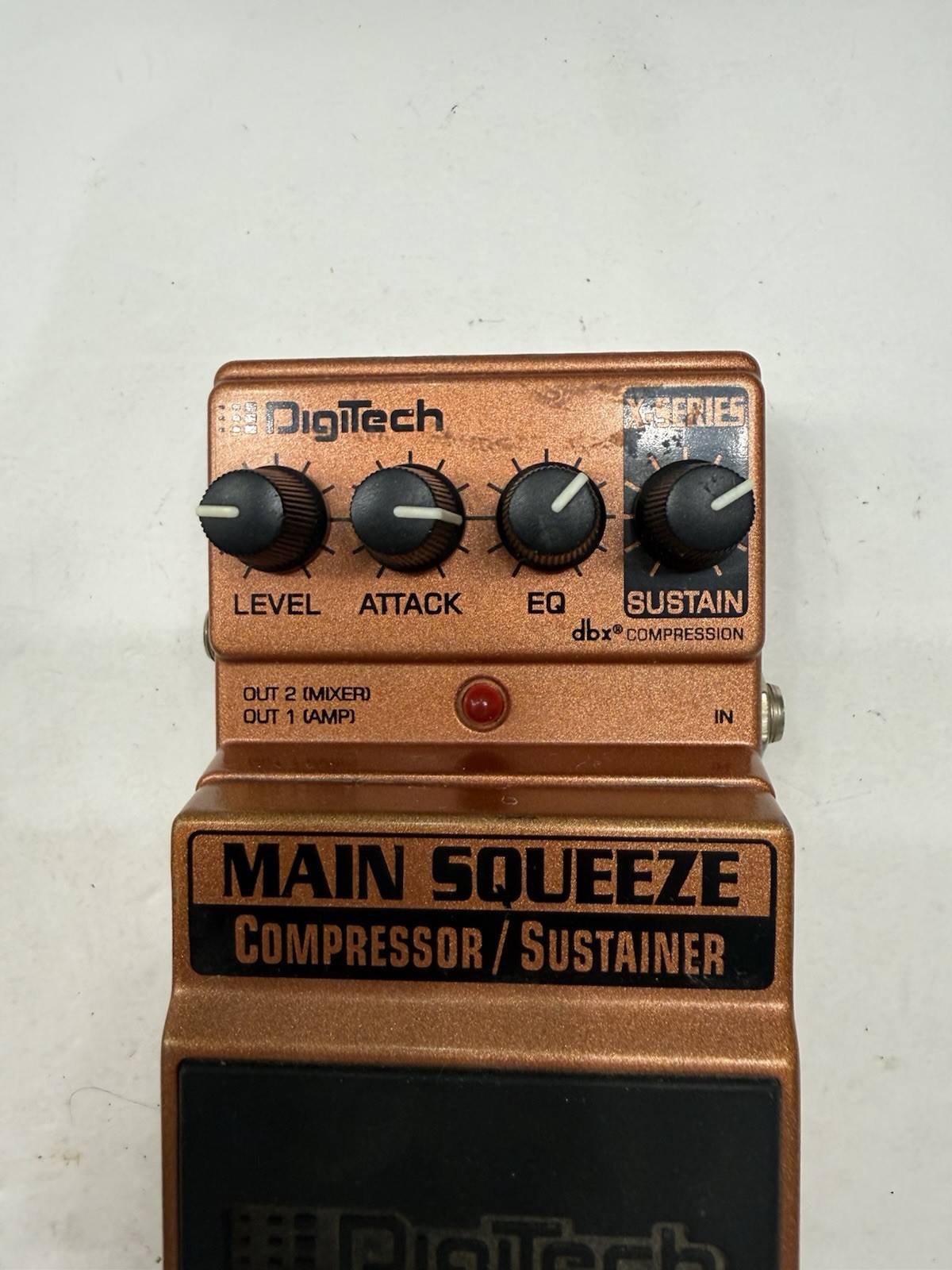 Digitech XMS X-Series Main Squeeze Compressor / Sustainer Guitar Effect Pedal