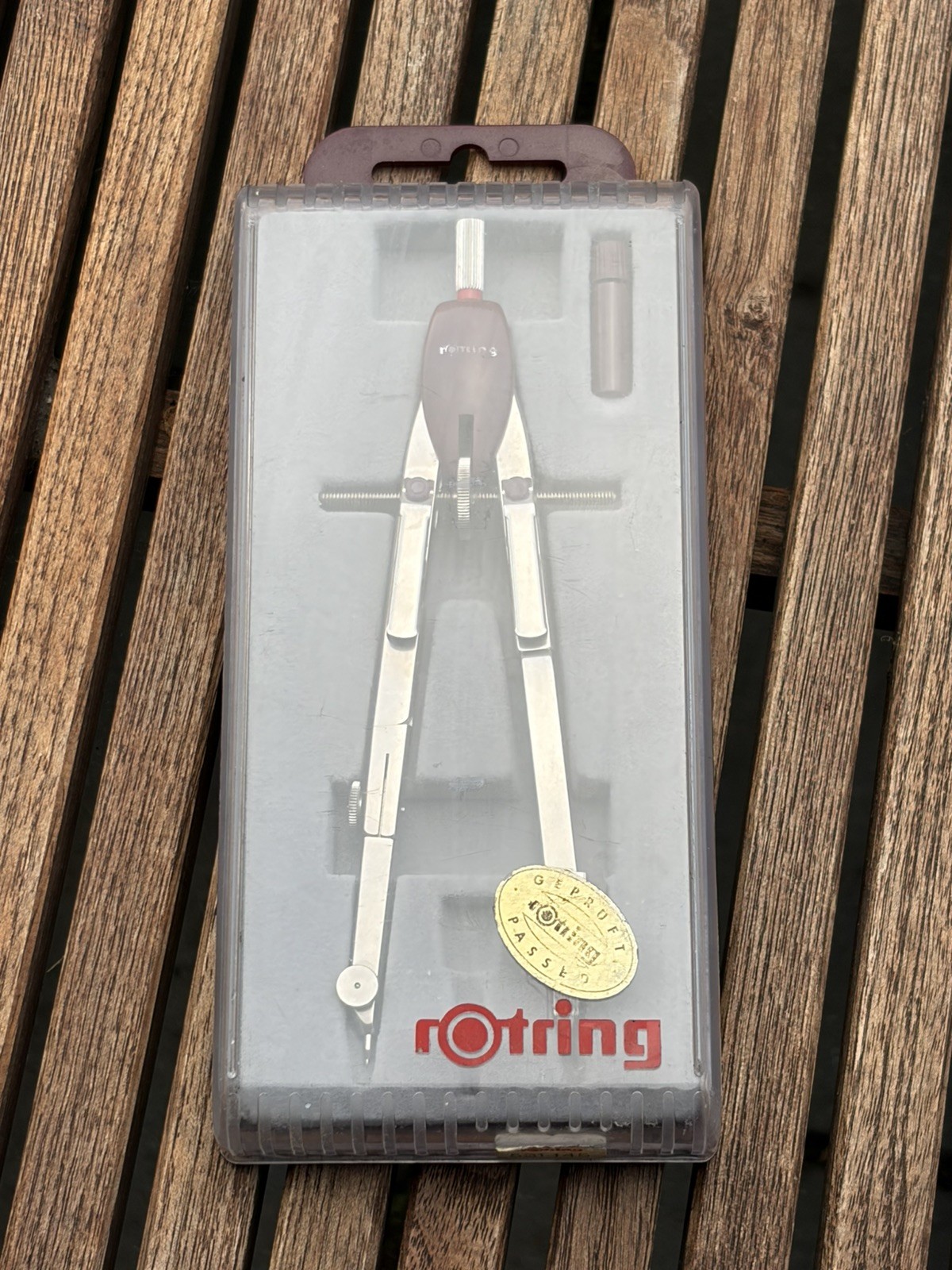 Vintage rOtring Convex Compass Set Germany Technical Drawing - 70s/80s Excellent
