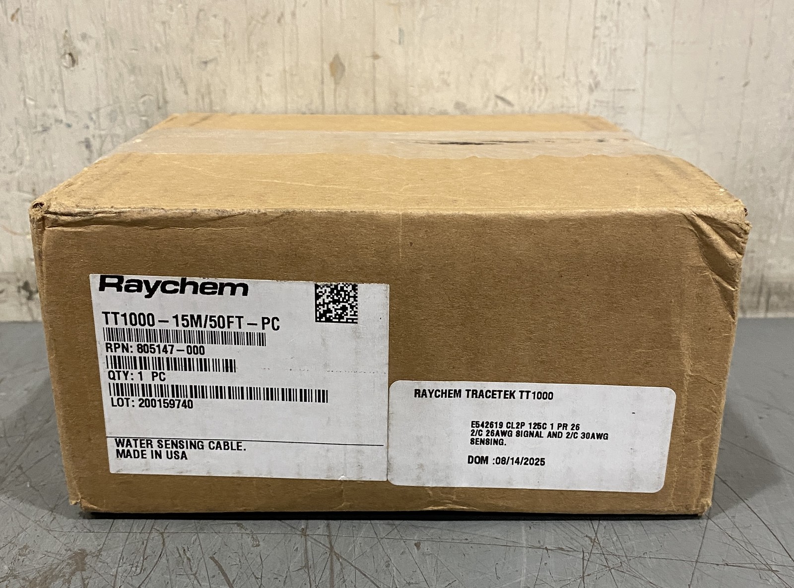 Raychem TT1000 50' Water Detection Current Sensor Cable 805147-000