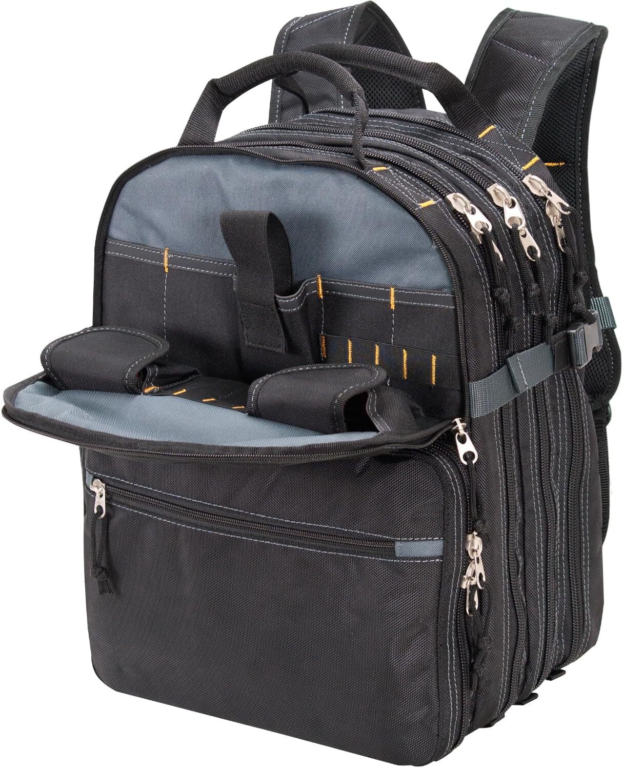 Custom Leathercraft1132 75-Pocket Tool Backpack, NEW