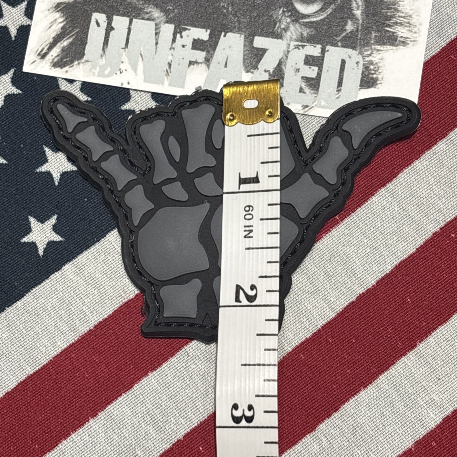 PvC 3D Hang Loose… B&Grey Morale Tactical Hook And Loop Patch High Quality 3d