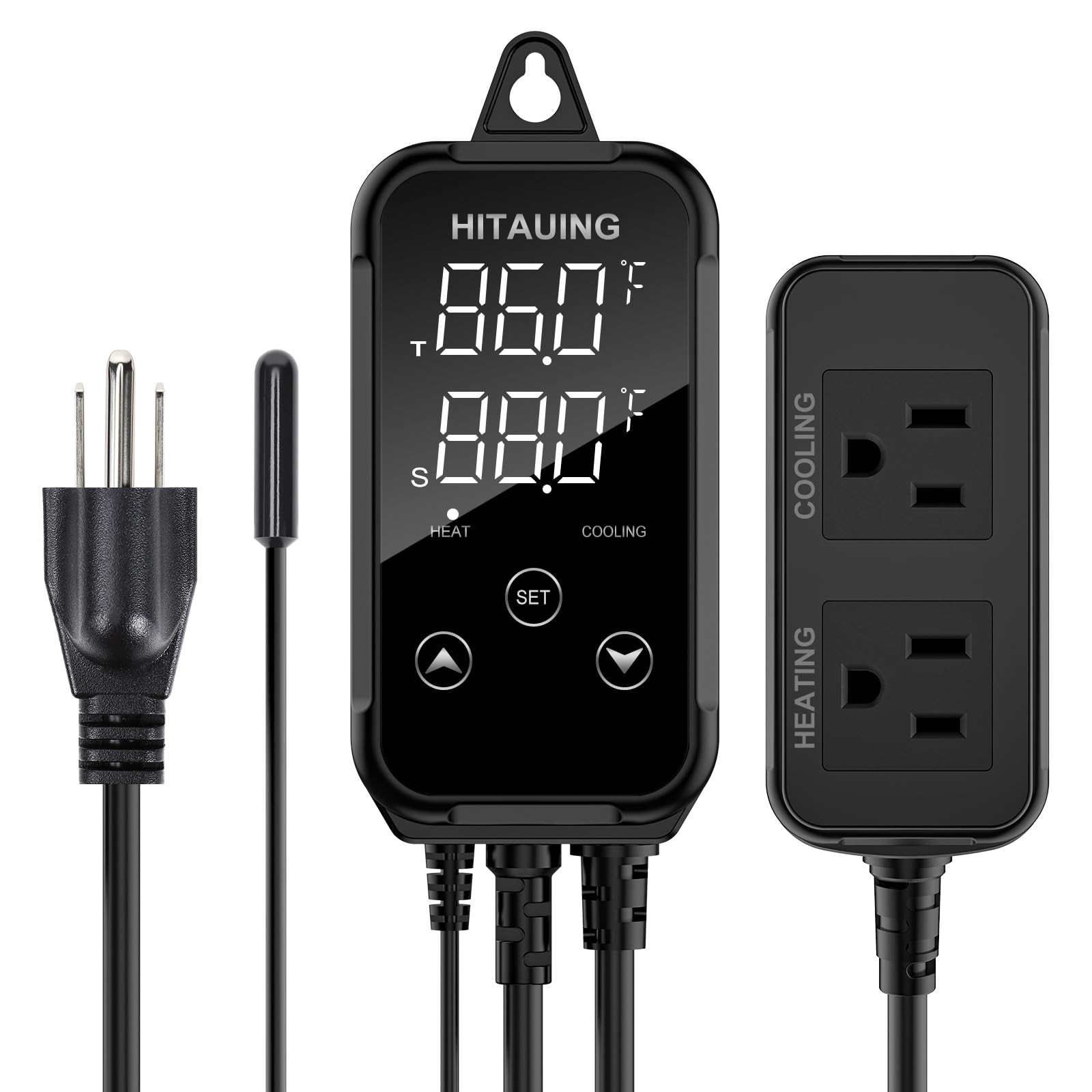 HiTauing Digital Temperature Controller, Aquarium Heater Reptile Thermostat H...