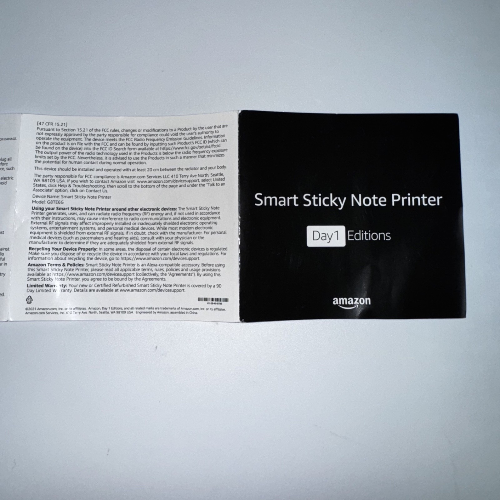 Day 1 Editions Amazon Smart Sticky Note Printer Never Used Printer Still Sealed