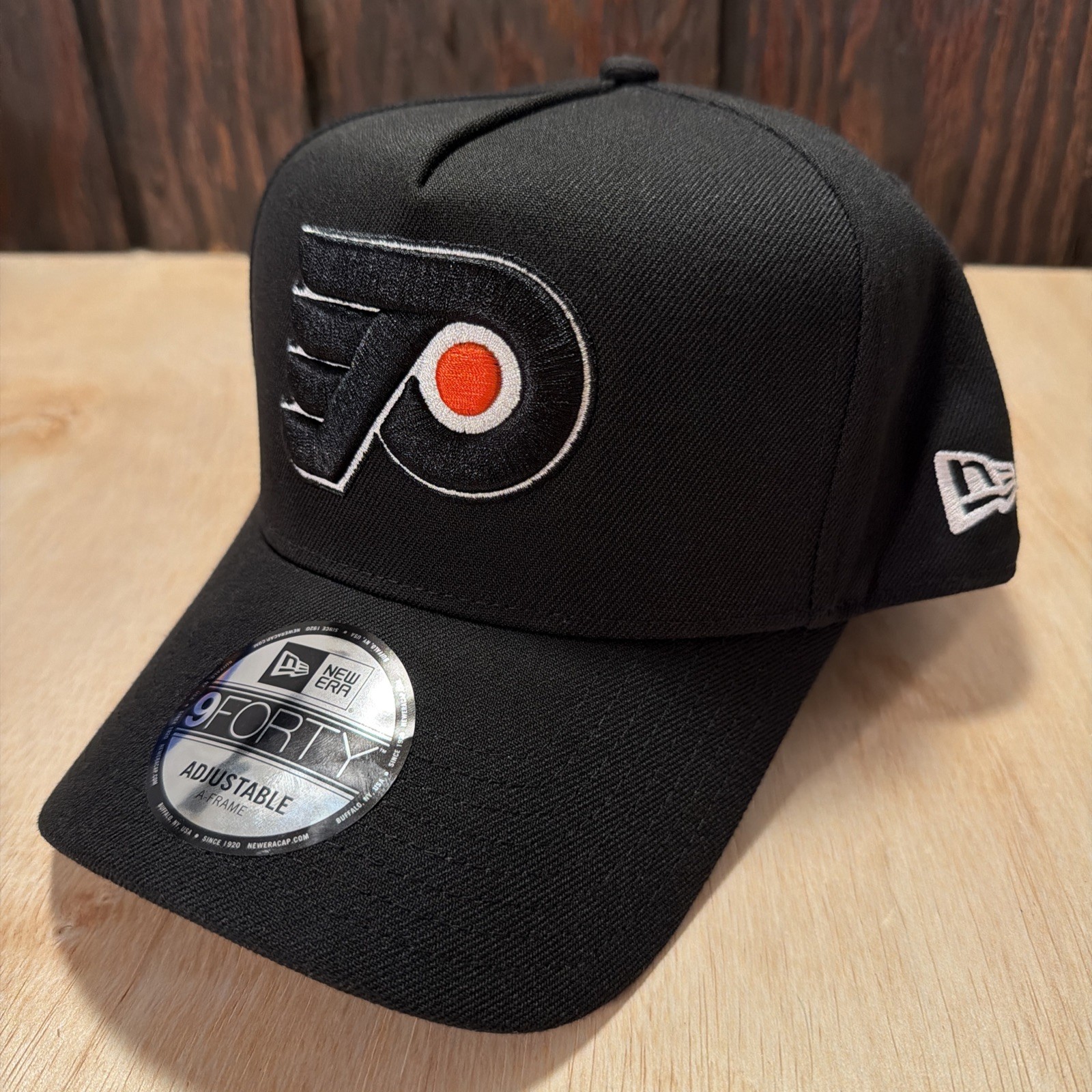 Philadelphia Flyers Hat New Era 9Forty A Frame Snapback Cap Black 940 NHL Hockey