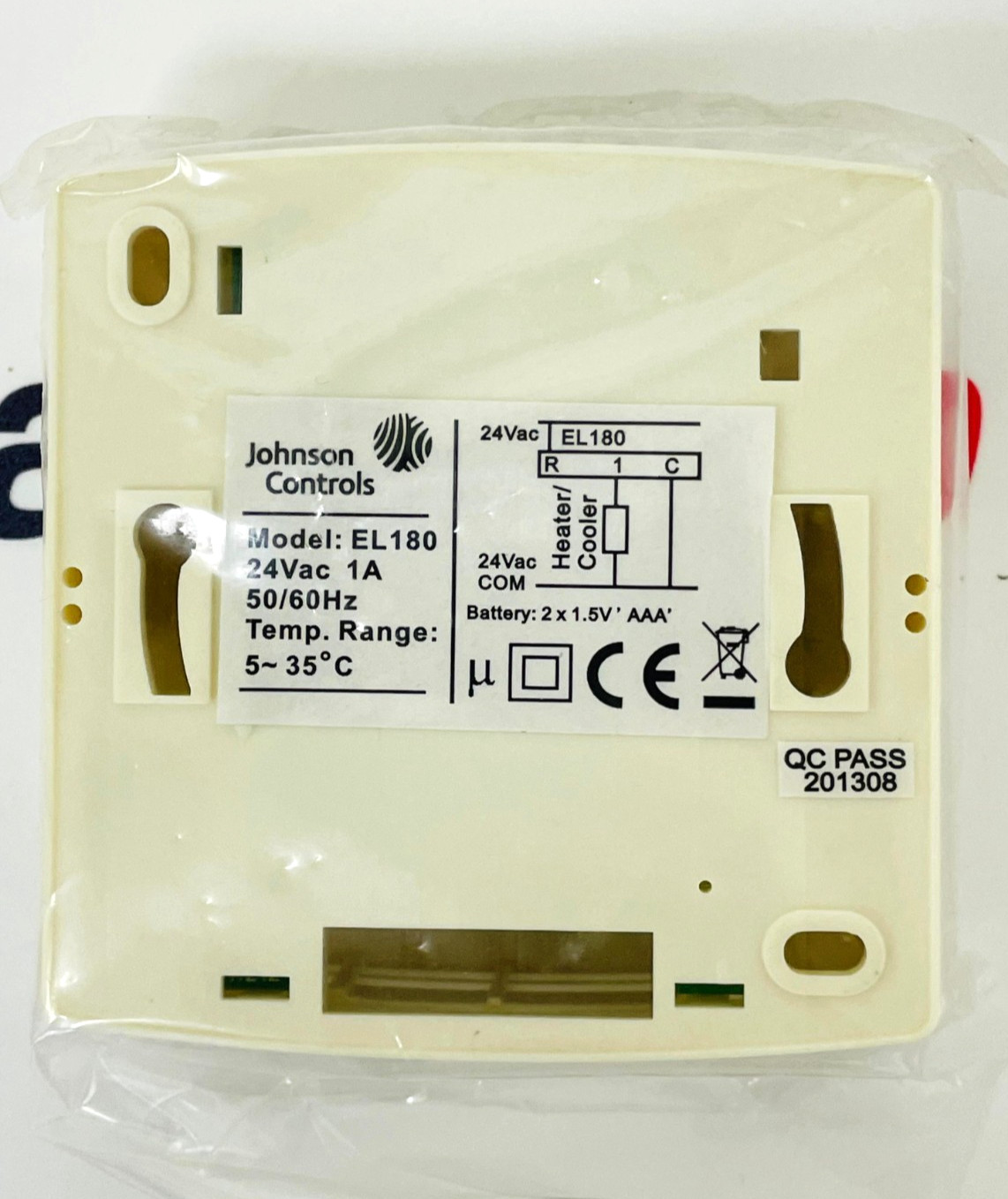 JOHNSON CONTROLS EL180 Thermostat