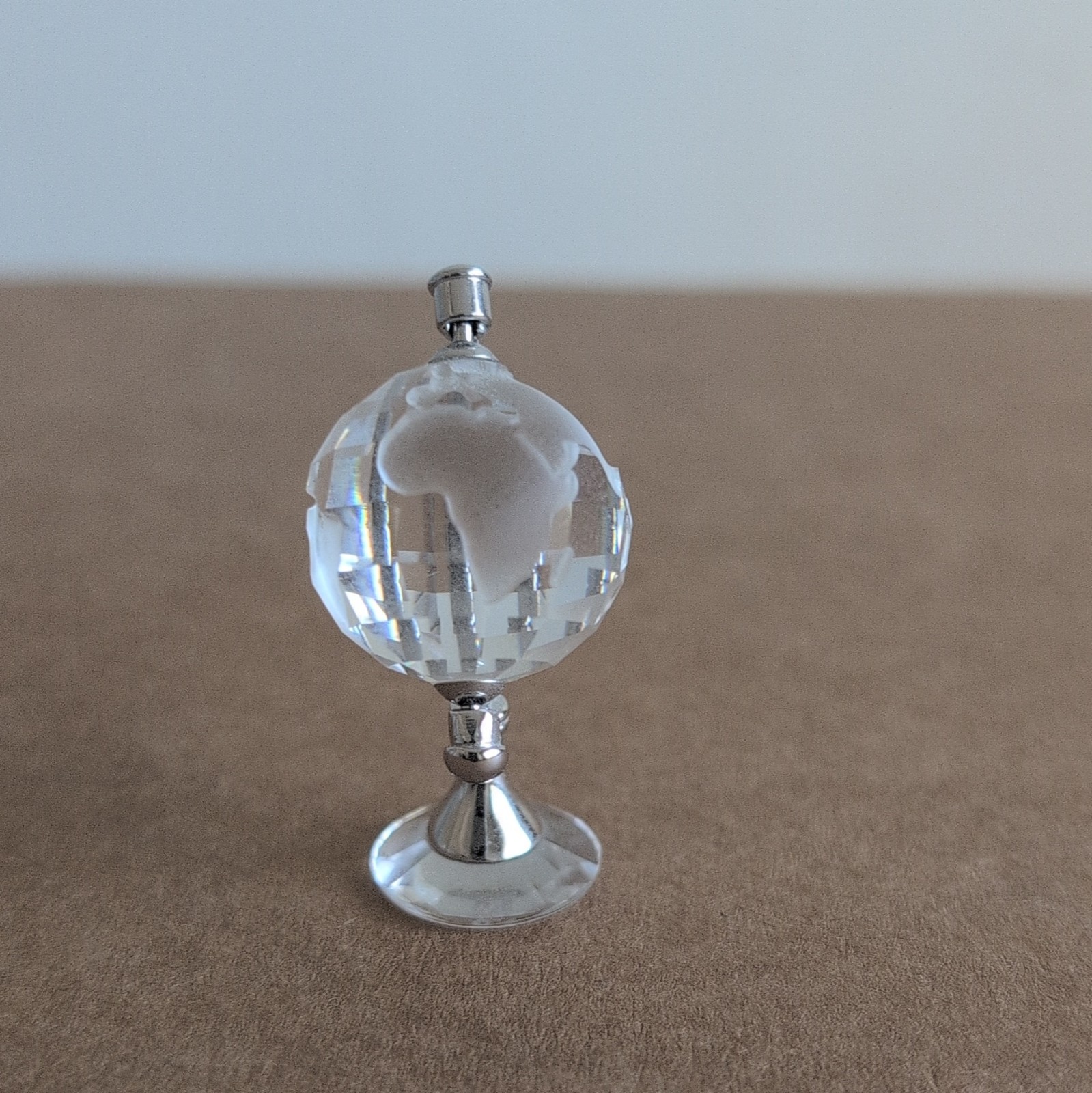 Vintage Swarovski Mini Silver Accent Globe