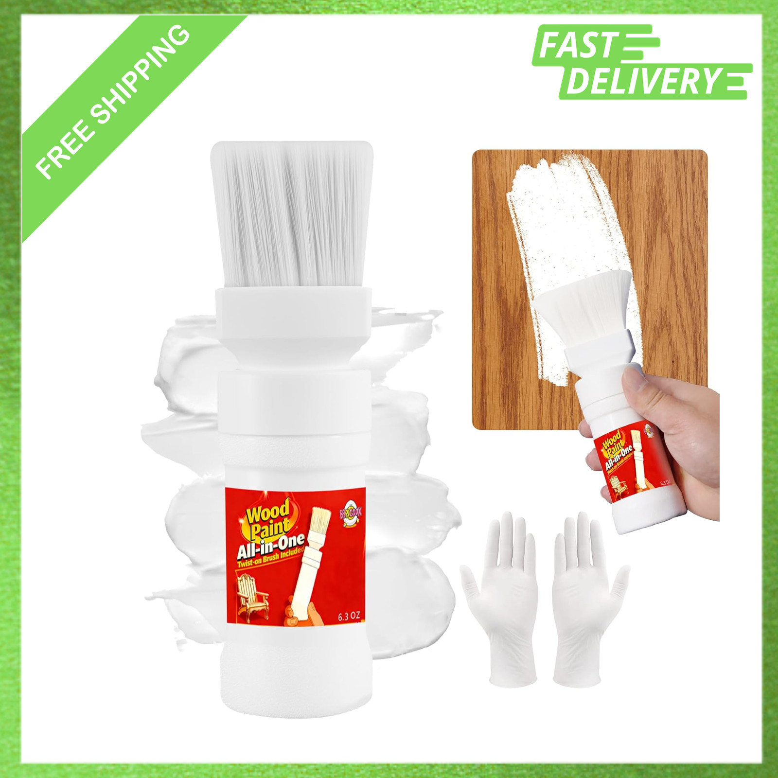 White Wood Touch Up Paint Pen, Multi Surface Repair, 6.35 Oz, for Furniture