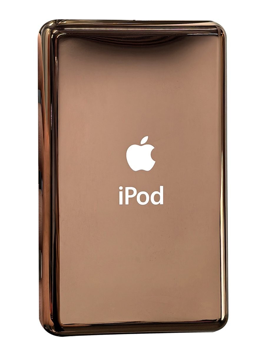 Rose Gold iPod Classic 5th 6th 7th Thick Back Bottom Rear Metal Chrome Blank GB