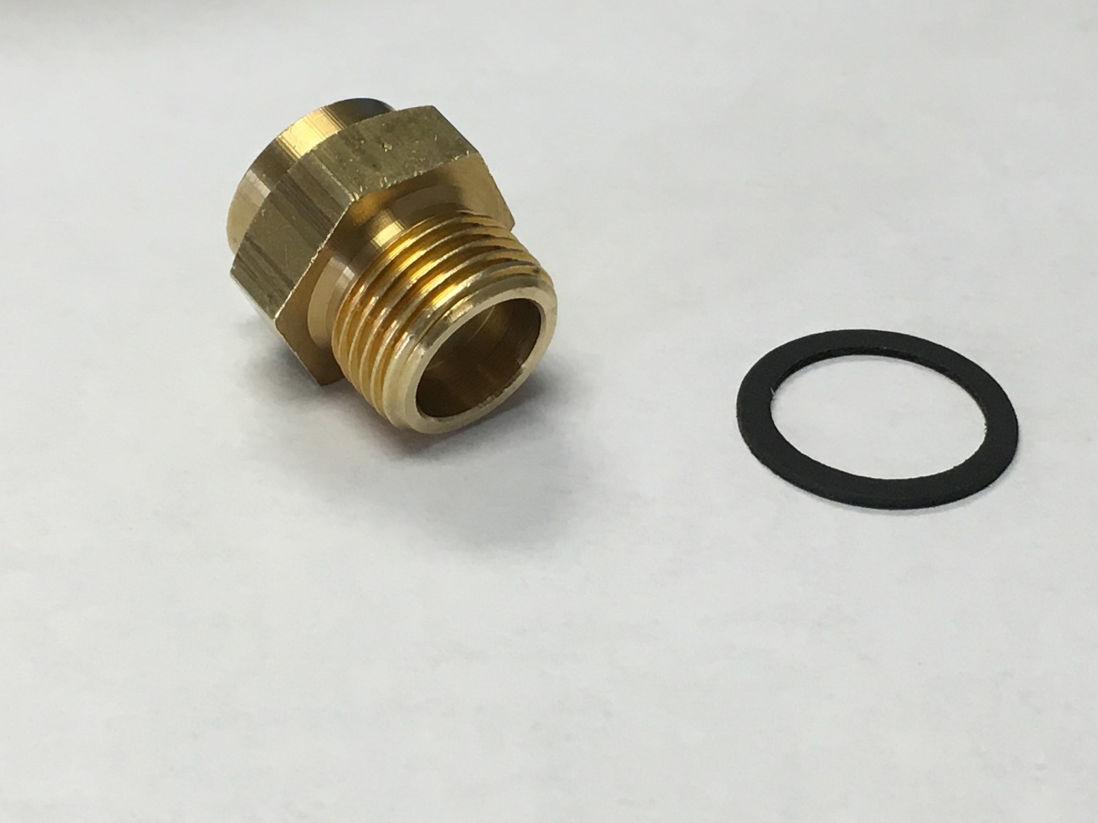 Rochester 2G Quadrajet 4GC Brass Fuel Inlet Fitting 1/2"-20 5/8-20 Inverted
