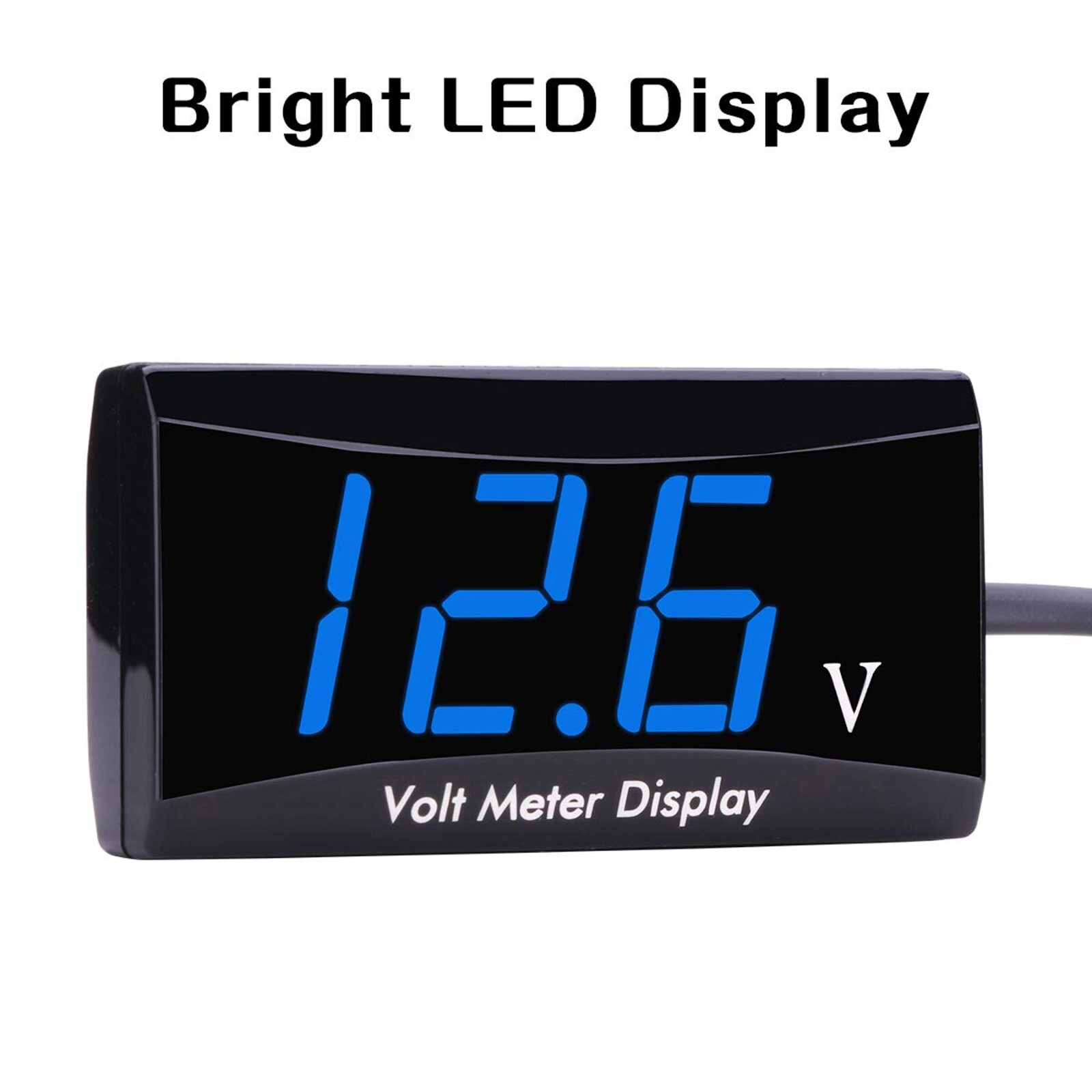 12V Digital LED Display Voltmeter Voltage Gauge Panel Meter Car Motorcycle