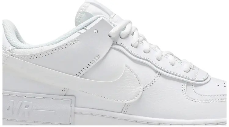 Nike Womens Air Force 1 Shadow Triple White CI0919-100 Women Size