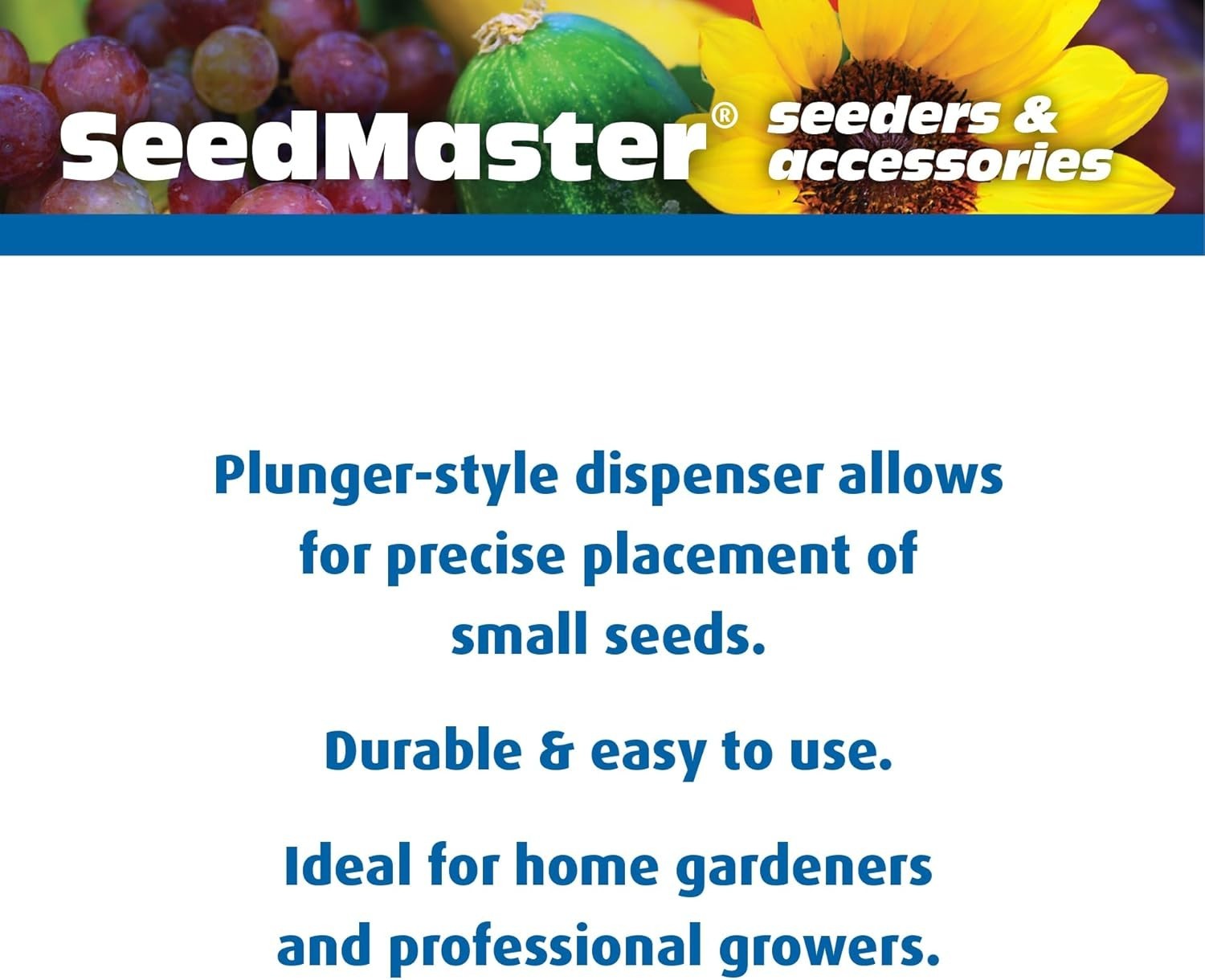Effortless Seed Planting with Mini Seedmaster 805 - Ideal for Outdoor Use