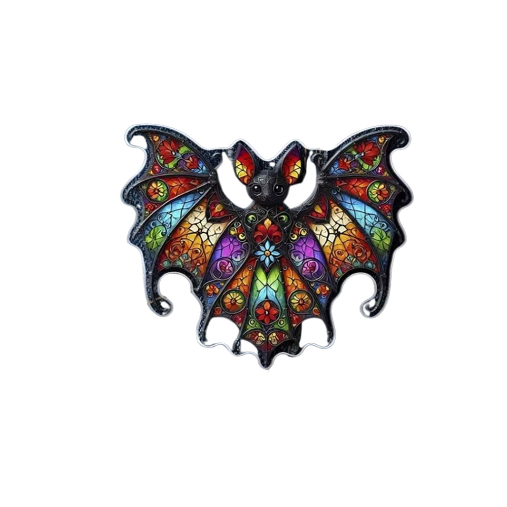 Colored Bat Pin Cartoon Lapel Pin Anime Colorful Bat Acrylic