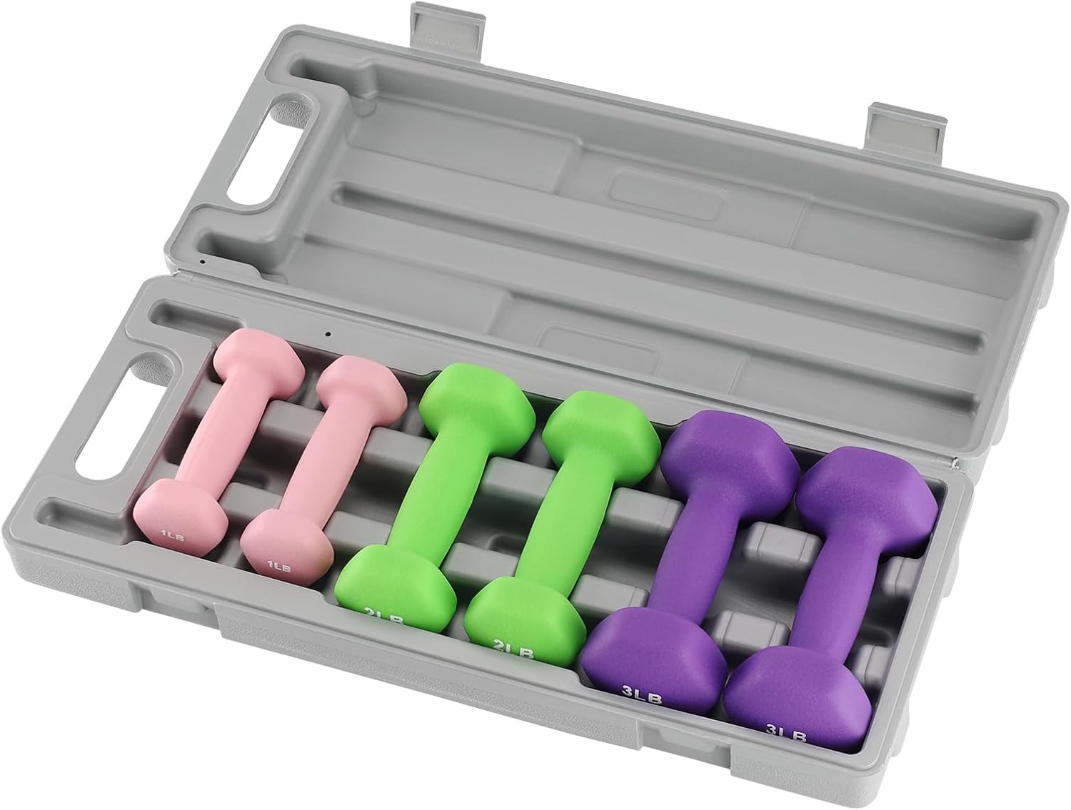 Dumbbell Weight Set for Women,Hex Neoprene Coated Dumbbell Sets Hand Weight Set