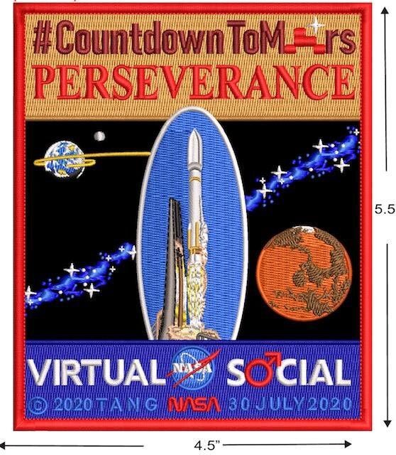 Authentic MARS 2020 TIM GAGNON -Virtual NASA Social Commemorative- SPACE PATCH