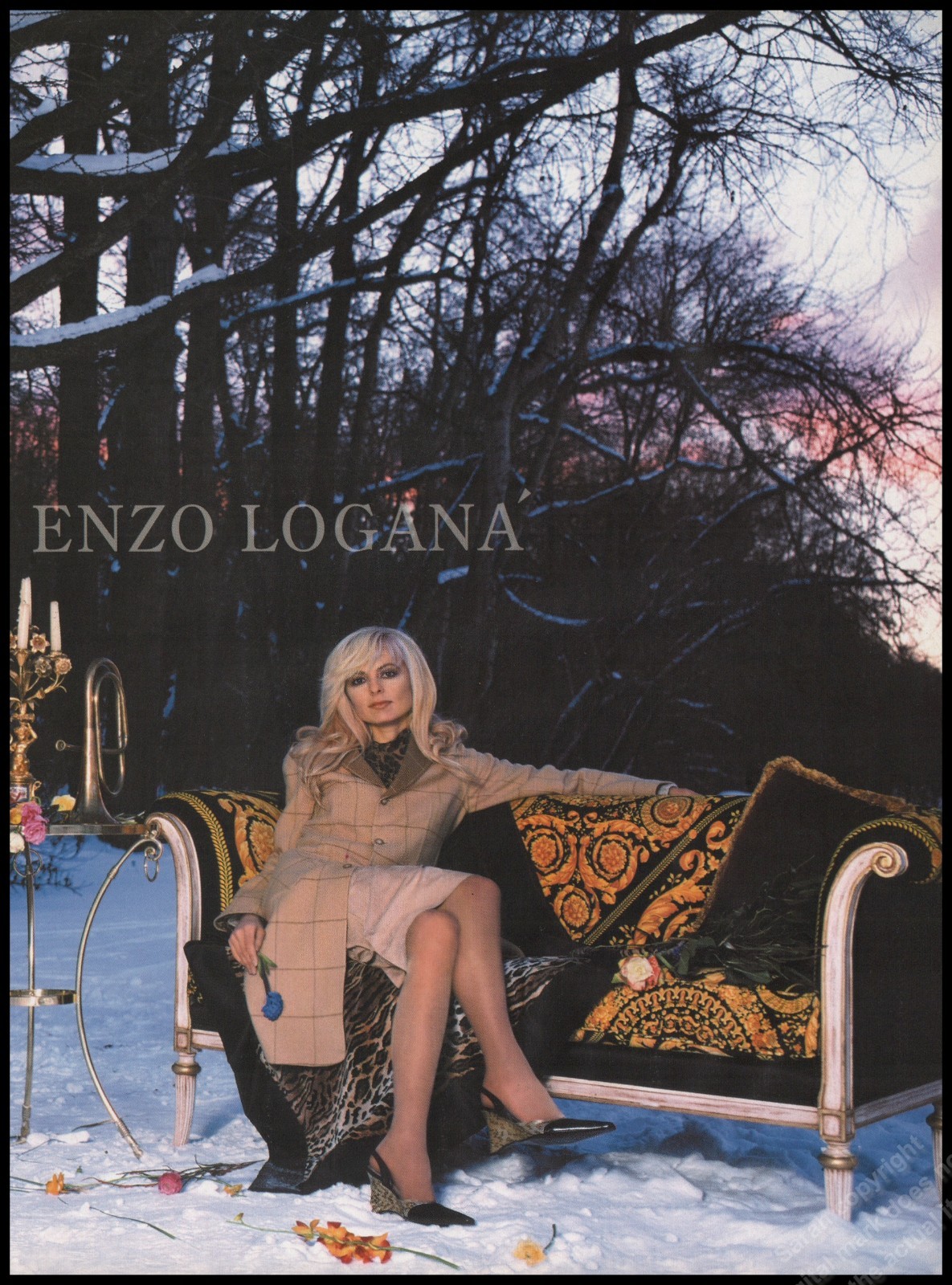 High Heels E Logana Magazine Print Ad Women Fashion Long Legs shoes 2002-12B