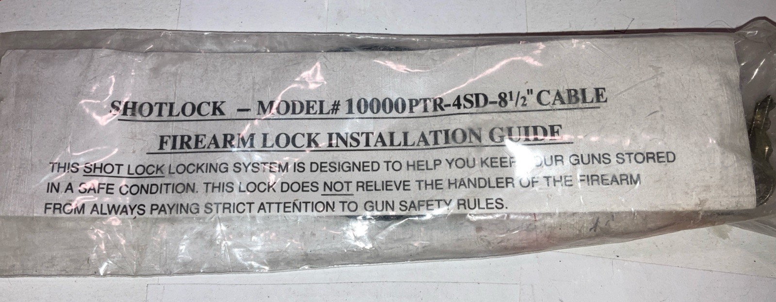SHOTLOCK Model 10000-PTR-4 Firearm Lock with Installation Guide New USA Seller