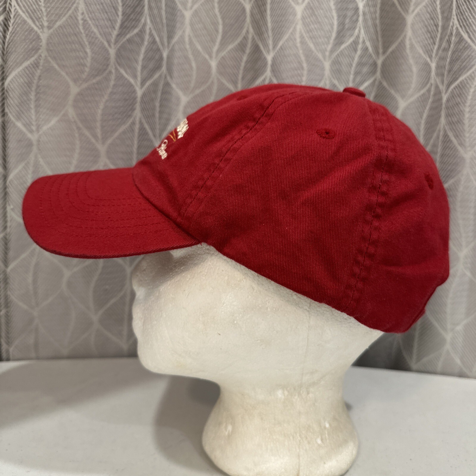 Vic’s Canoes Muskegon River Red Hat Cap Strap Buckle Cotton