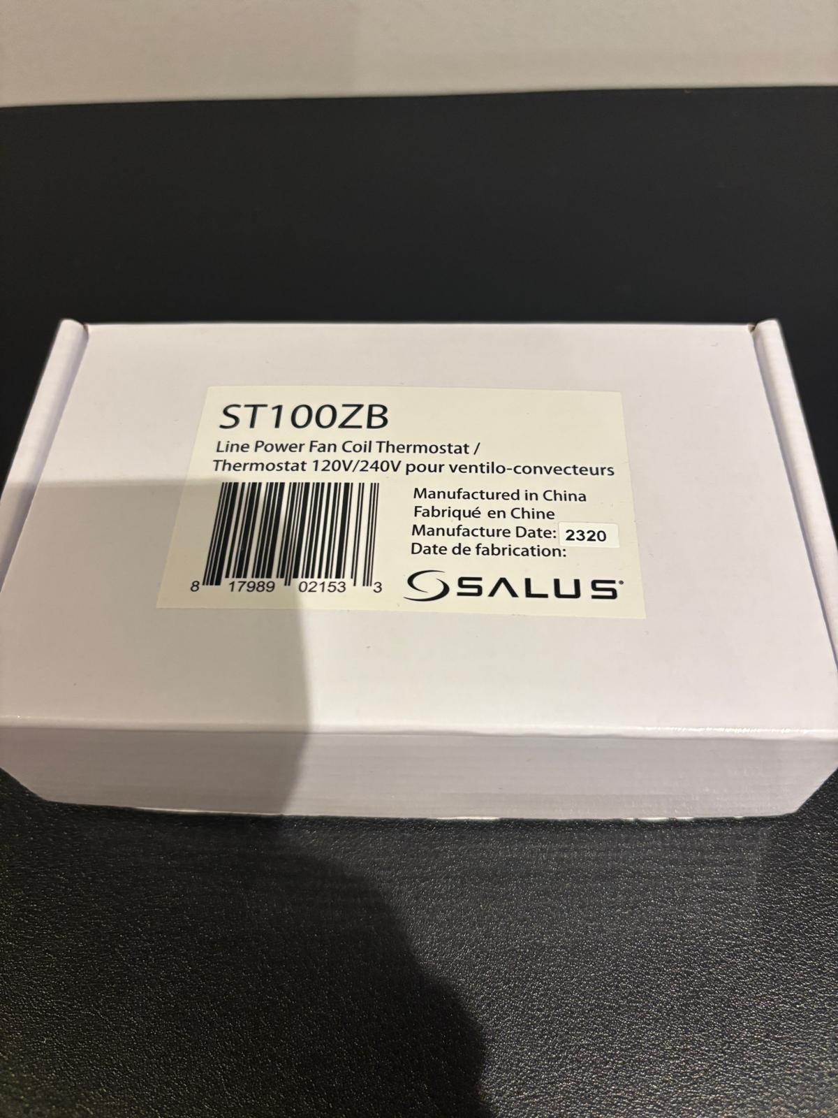 SALUS ST100ZB Low Voltage Fan Coil Programmable Thermostat 110/240 V