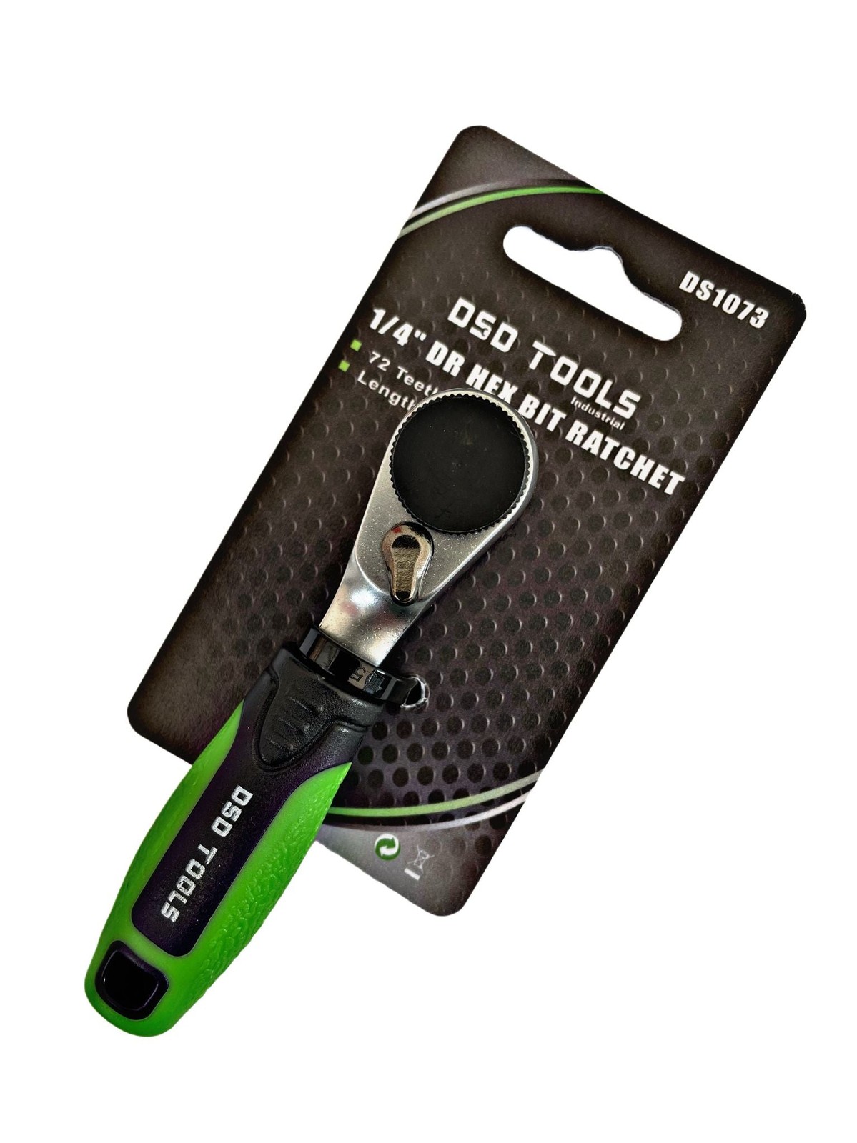 1/4" Hex Bit Driver Hand Ratchet Micro Fine 72 Teeth DS1073