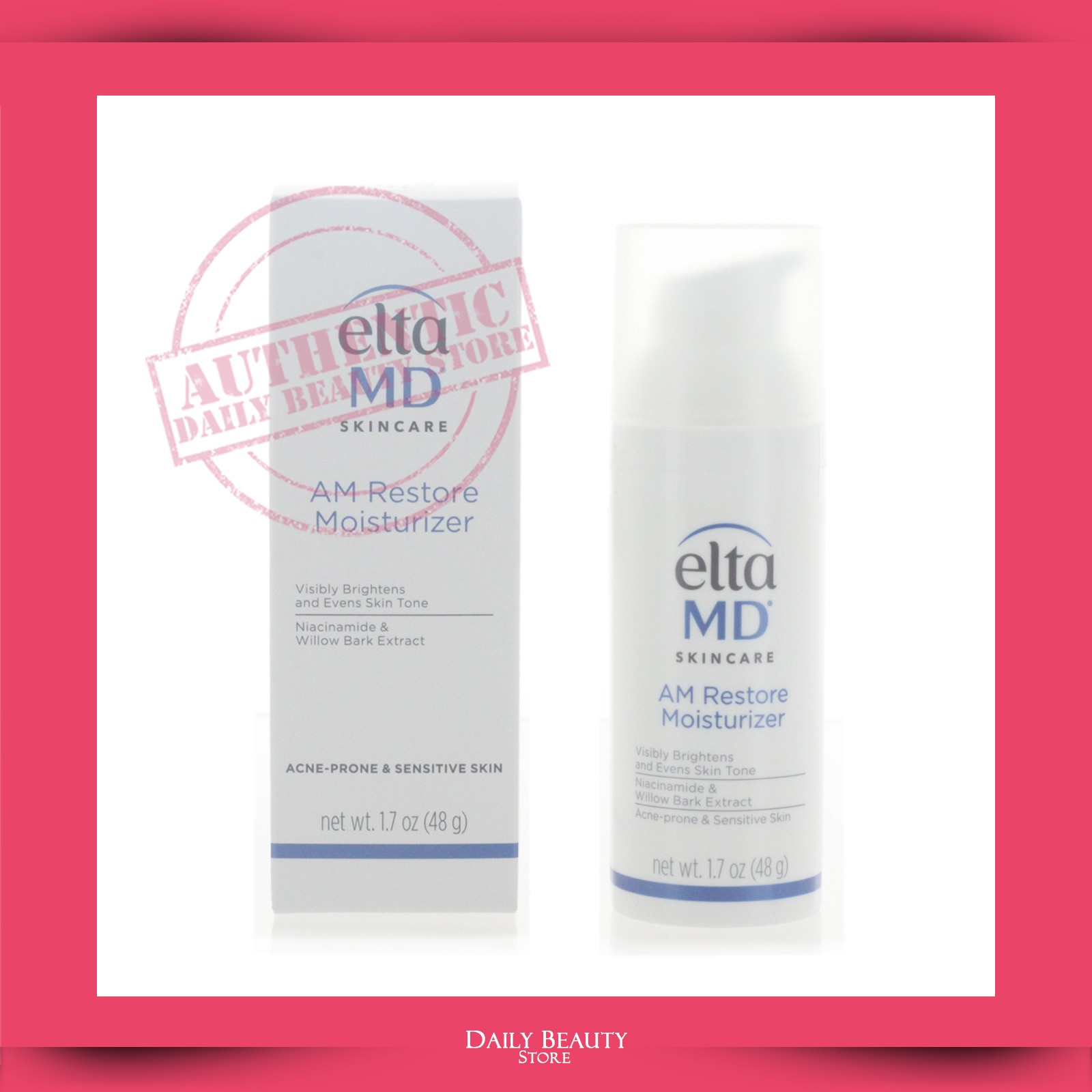 Elta MD AM Restore Moisturizer 48g 1.7oz EXP 08/2027 NEW FAST SHIP