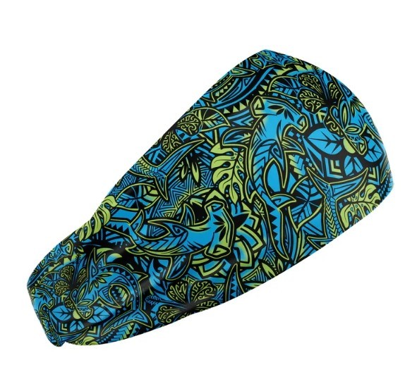 Spacefish Army Scuba Headband - Hammerhead Hibiscus