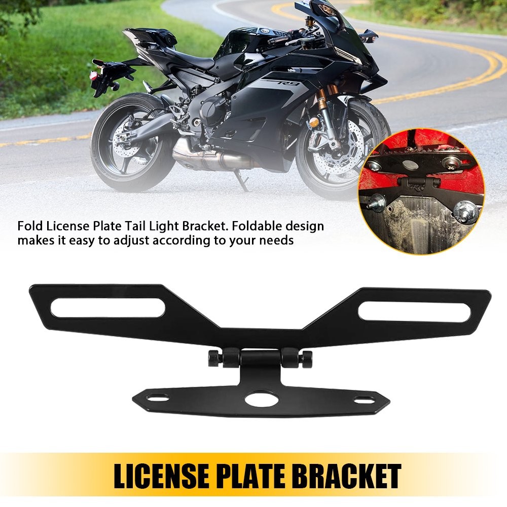 License Plate Frame Mount Holder Bracket Universal For Motorcycle ATV Bike