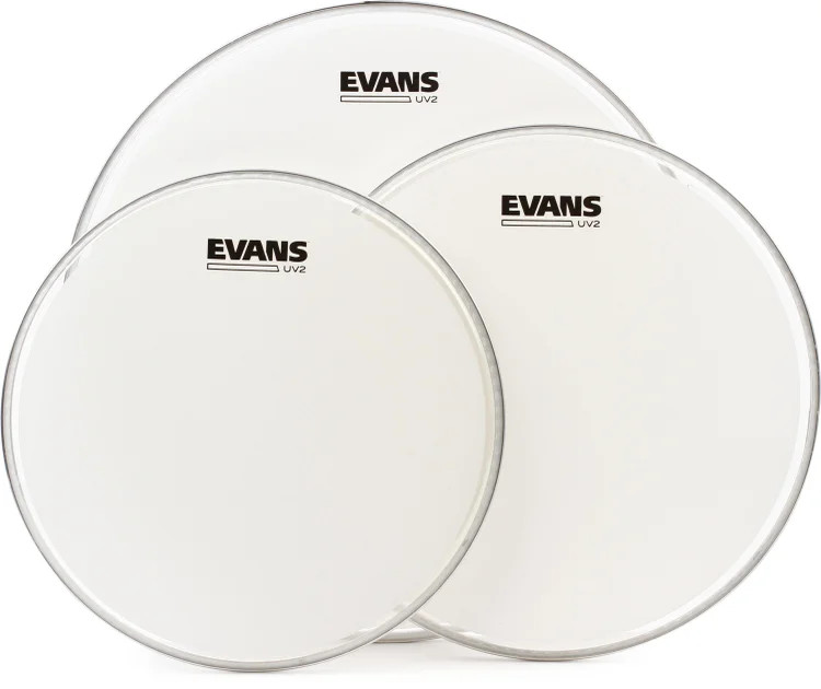 Evans UV2 Series Coated Tom Pack - 12"/13"/16"